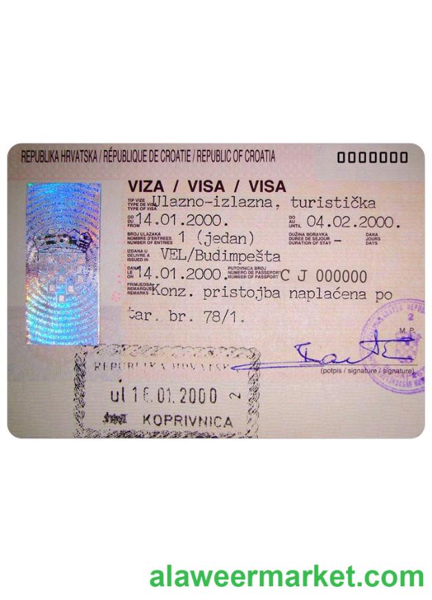 CROATIA visa